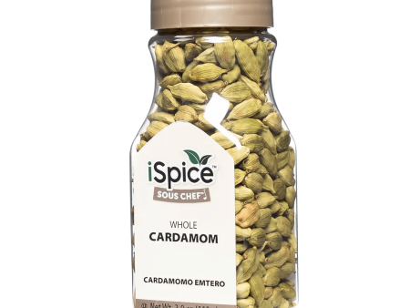 iSpice | Cardamom Seed Whole | 3.9 oz | Gourmet Spice | Kosher | Authentic Flavors Online