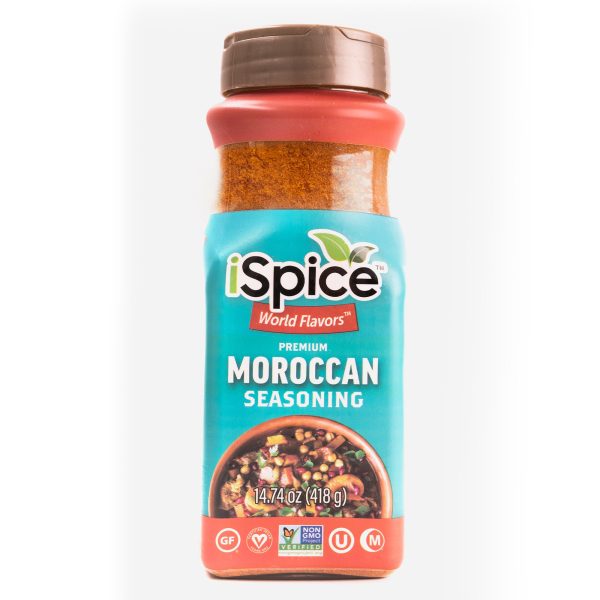 Spice Blend | Moroccan Seasoning | 14.74 oz | Mixed Spice & Seasoning | Food Service | Halal | Kosher | Non GMO For Sale