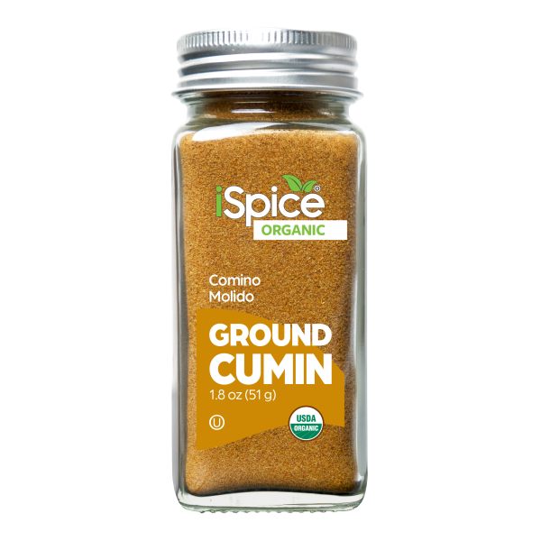 iSpice | Organic Cumin Ground | 1.8 oz | Premium Spices | Kosher | USDA Organic Certified Sale