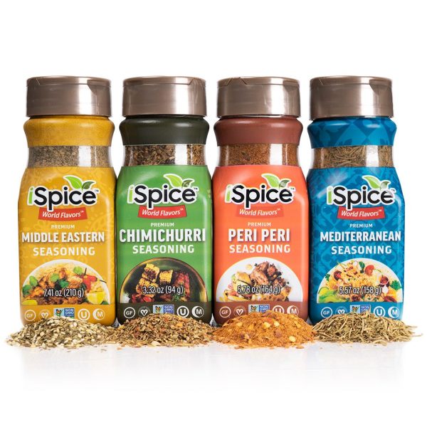 iSpice | 4 Pack of Ethnic Seasoning | Chicken Fit | Mixed Spice & Seasoning Gift Set | Halal | Kosher Online Sale