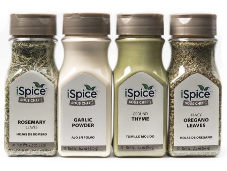 iSpice | 4 pack spice and herbs | Starter Kitchen | Mixed Spices & Seasonings Gift Set | Kosher | Flavorful Herbs For Discount