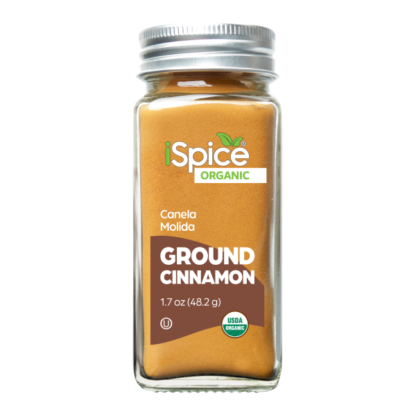 iSpice | Organic Cinnamon Powder | 1.7 oz | Premium Spices | Kosher | USDA Organic Certified Supply