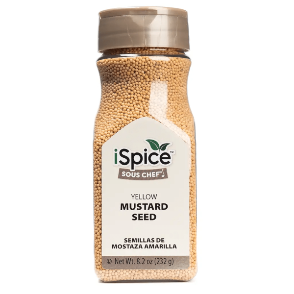 iSpice | Mustard Seed Yellow | 8.2 oz | Gourmet Spice | Kosher| Rich aroma Supply