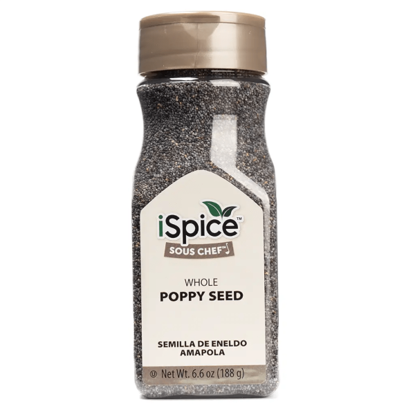 iSpice | Poppy Seed Whole | 6.6 oz | Gourmet Spice | Kosher | Fresh harvest Sale