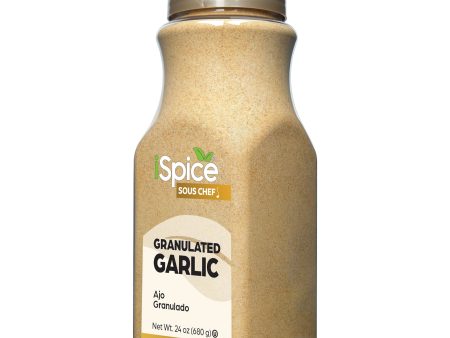 Spice Garlic | Garlic Granulated | 24 oz | Food Service Size | Kosher | Rich Aroma Fashion