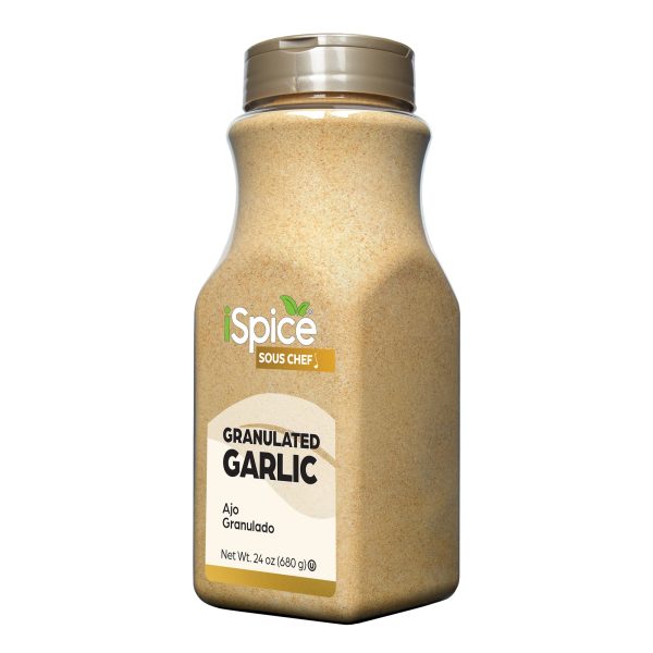 Spice Garlic | Garlic Granulated | 24 oz | Food Service Size | Kosher | Rich Aroma Fashion