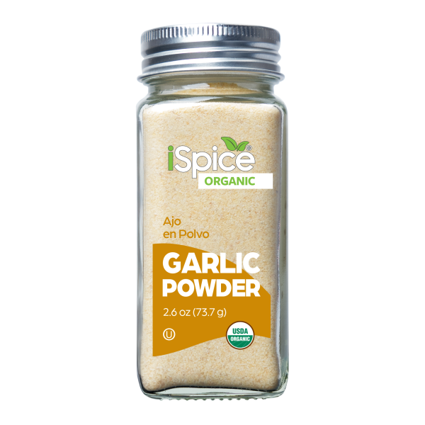 iSpice | Organic Garlic Powder | 2.6 oz | Premium Spices | Kosher | USDA Organic Certified Discount