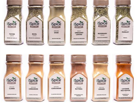 iSpice | 12 pack of Spice and Herbs | Chef Corps | Mixed Spices & Seasonings Gift Set | Kosher Sale