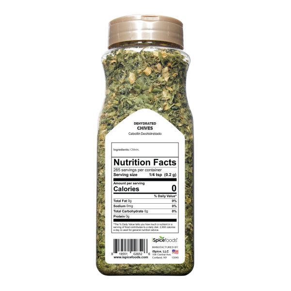 Spice Special  | Chives Dehydrated | 1.25 oz | Food Service | Premium Herbs | Kosher on Sale