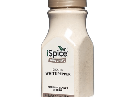 iSpice | White Pepper Ground | Gourmet Spice | Kosher | Halal | Mild heat For Sale