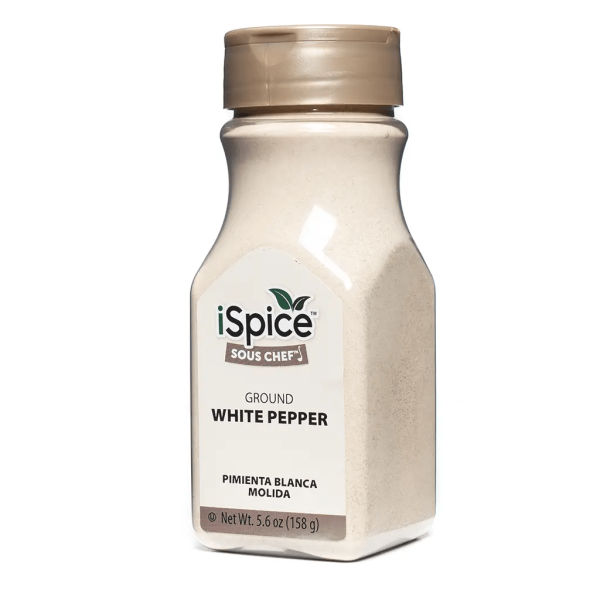 iSpice | White Pepper Ground | Gourmet Spice | Kosher | Halal | Mild heat For Sale