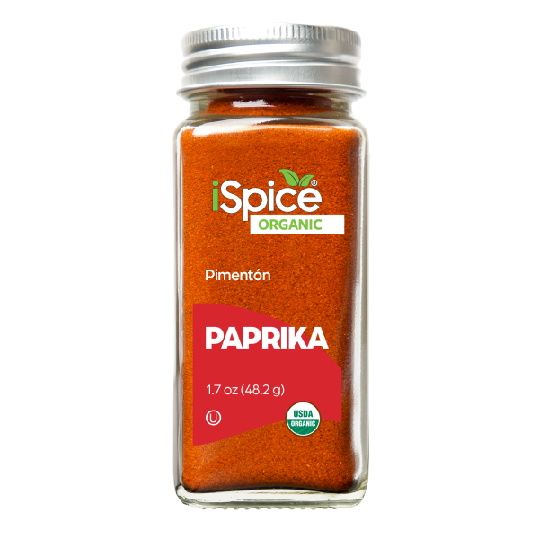 iSpice | Organic Paprika | 1.7 oz | Premium Spices | Kosher | USDA Organic Certified Online Sale