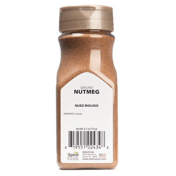 iSpice | Nutmeg Ground | 6.1 oz | Gourmet Spice | Kosher | Halal | Warm undertone Fashion