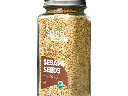 iSpice | Organic Sesame Seed | 2.2 oz | Premium Spices | Kosher | USDA Organic Certified Online Sale