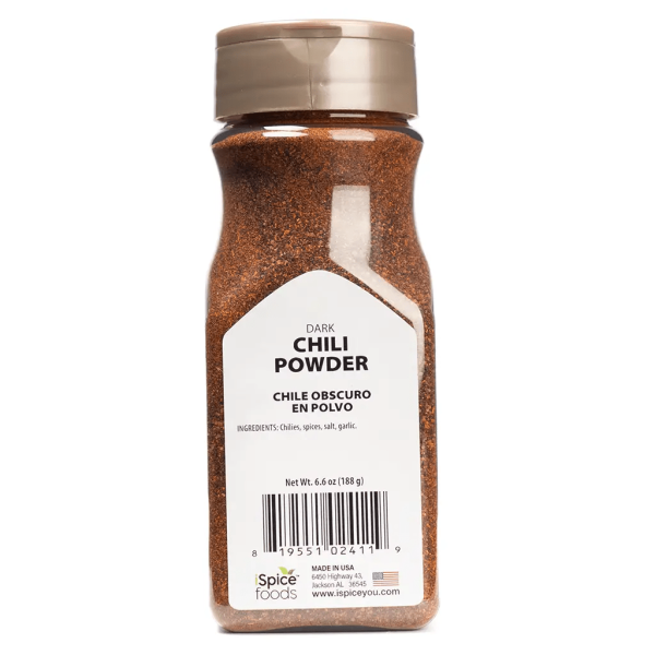 iSpice | Dark Chili Powder | 6.6 oz |  Gourmet Spice | Kosher | Pure Ground For Cheap