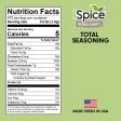 iSpice | Total Seasoning | 8.4 oz | Mixed Spices & Seasonings | Kosher | Kitchen must-have Online Hot Sale