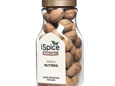 iSpice | Nutmeg Whole | 5.5 oz | Gourmet Spice | Kosher | Fresh harvest Discount