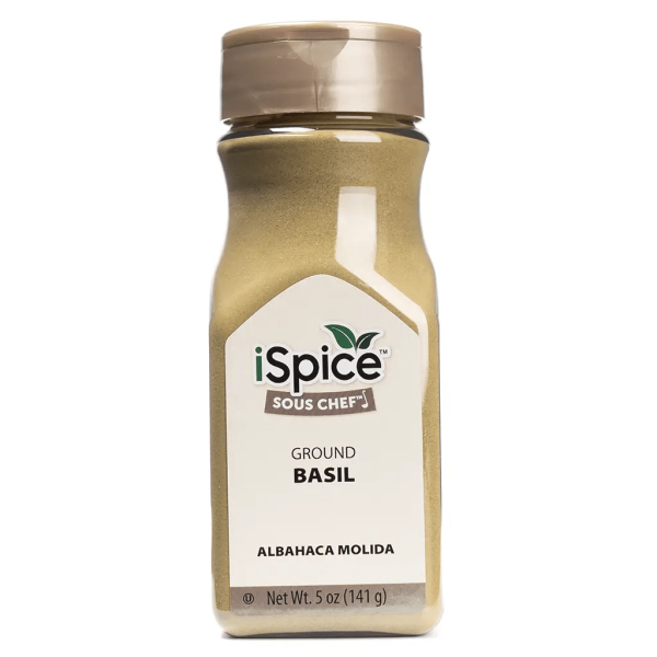 iSpice | Basil Ground | 5 oz | Premium Herbs | Kosher| Aromatic Herb |Shelf-Stable Food Sale