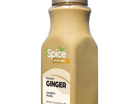 iSpice Ginger | Ginger Ground | 16 oz | Food Service Size | Rich Aroma For Sale