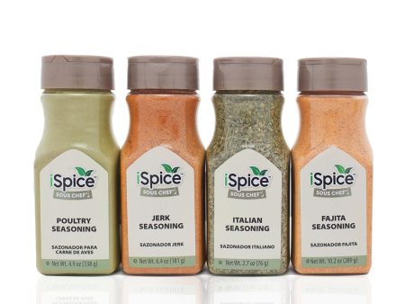 iSpice | 4 Pack of Seasoning | Champ Chicken | Mixed Spices & Seasonings Gift Set | Kosher For Discount