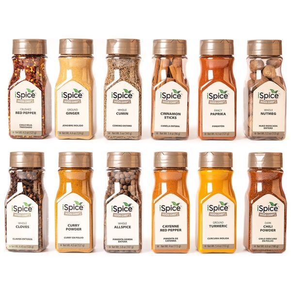 iSpice | 12 Pack of Spice | Taste Acre | Mixed Spices & Seasonings Gift Set | Kosher Sale