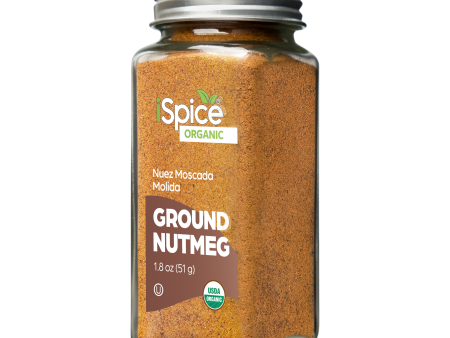 iSpice |  Organic Nutmeg Ground | 1.8 oz | Premium Spices | Kosher | USDA Organic Certified Online now