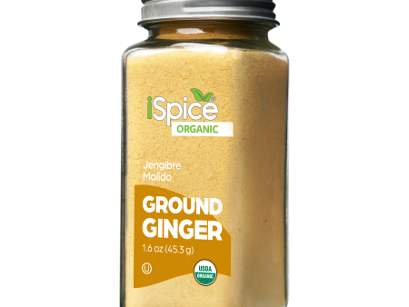 iSpice | Organic Ginger Ground | 1.6 oz | Premium Spices | Kosher | USDA Organic Certified on Sale