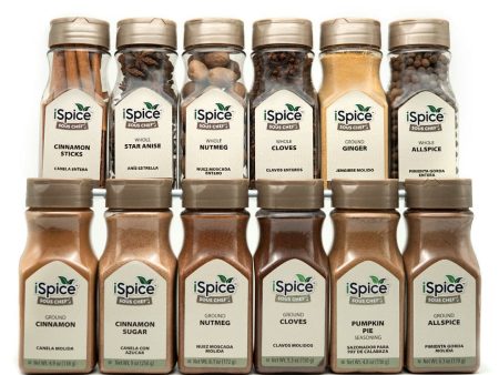 iSpice | 12 Pack of Spices | Liberton | Mixed Spices & Seasonings Gift Set | Kosher For Discount