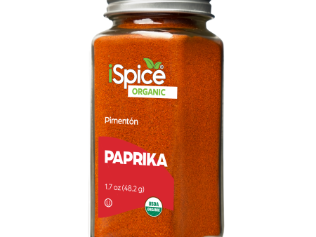 iSpice | Organic Paprika | 1.7 oz | Premium Spices | Kosher | USDA Organic Certified Online Sale