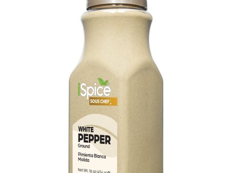 Spice Pepper | White Pepper Ground | 16 oz | Food Service Size | Kosher | Rich Aroma Cheap