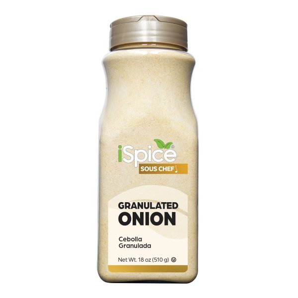 Spice Blend | Onion Granulated | 18 oz | Food Service Size | Rich Aroma | Kosher For Sale