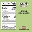 iSpice | Garlic Granulated |  Gourmet Spice | Kosher | Halal | Intense Flavor For Discount