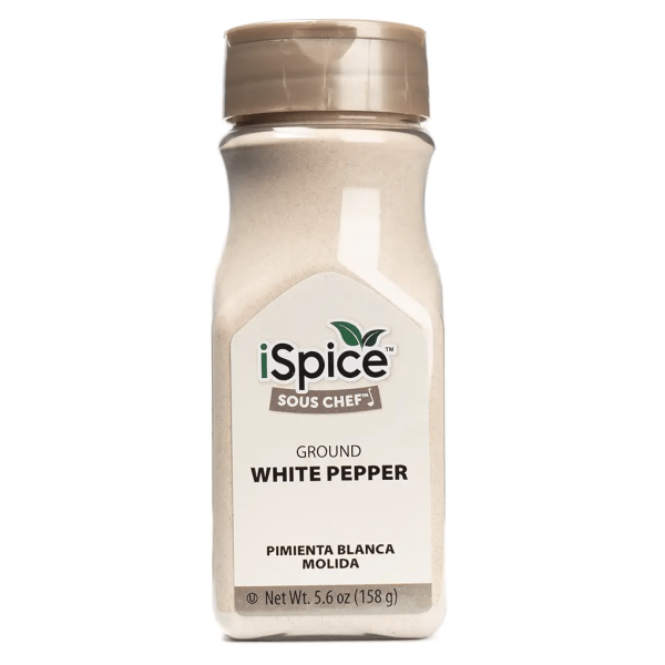 iSpice | White Pepper Ground | Gourmet Spice | Kosher | Halal | Mild heat For Sale