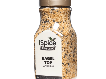 iSpice | Bagel Topping Seasoning | 6.2 oz | Mixed Spices & Seasonings | Kosher | Perfect Crust Fashion