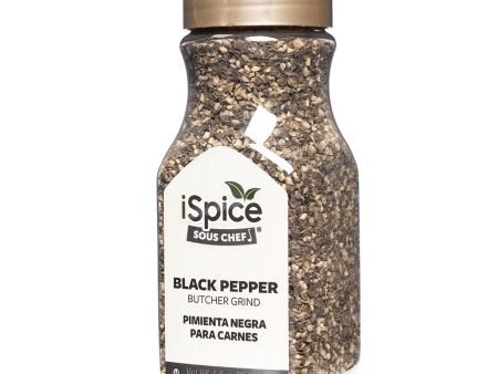 iSpice | Black pepper Butcher Grind | 6.2 oz | Gourmet Spice | Kosher | Halal | Bold & Fresh Sale