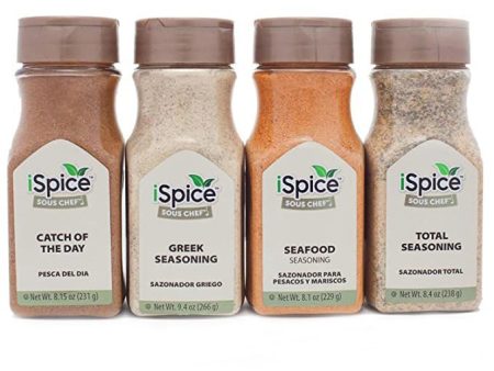 iSpice | 4 pack Spices and Seasoning |  Aquachef | Mixed Spices & Seasonings Gift Set | Kosher Online