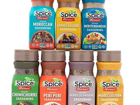 iSpice | 7 Pack of Ethnic Seasoning | Chicken Botanic | Mixed Spice & Seasoning Gift Set | Halal | Kosher Fashion