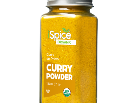 iSpice | Organic Curry Powder | 1.8 oz | Premium Spices | Kosher | USDA Organic Certified Online now