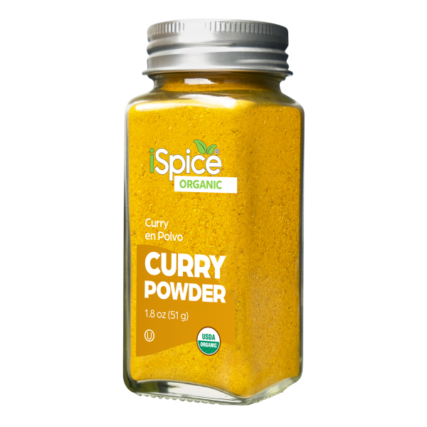 iSpice | Organic Curry Powder | 1.8 oz | Premium Spices | Kosher | USDA Organic Certified Online now