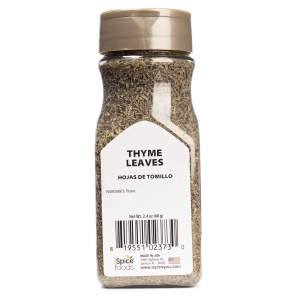 iSpice | Thyme Leaves | 2.4 oz | Premium Herbs | Kosher | Freshly milled Hot on Sale