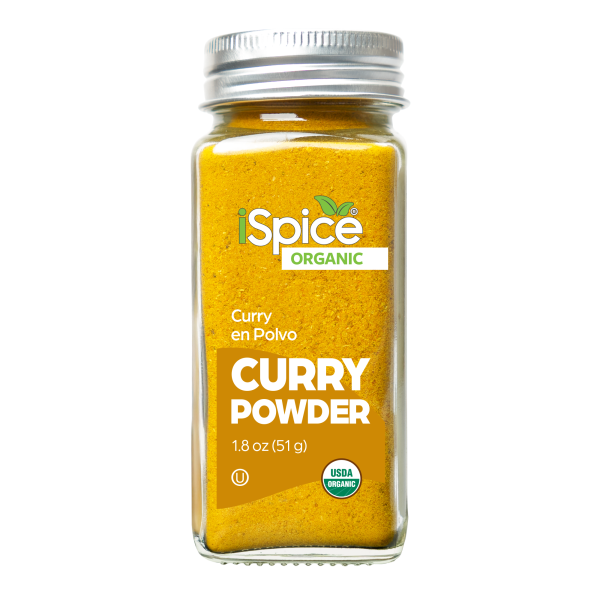 iSpice | Organic Curry Powder | 1.8 oz | Premium Spices | Kosher | USDA Organic Certified Online now