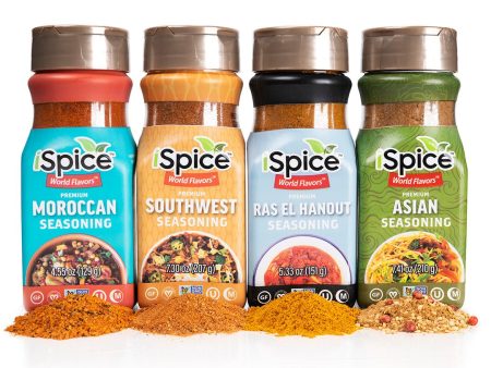 iSpice | 4 Pack of Ethnic Seasoning | Geronimo | Mixed Spice & Seasoning Gift Set | Halal | Kosher For Discount